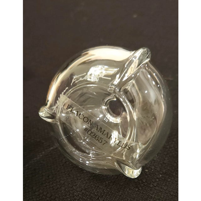 Late 20th Century Daum France Flacon Amaryllis Crystal Perfume Bottle For Sale - Image 9 of 10