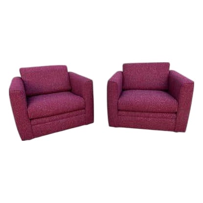 Late 20th Century Attributed to Charles Pollack for Knoll Club Chairs For Sale