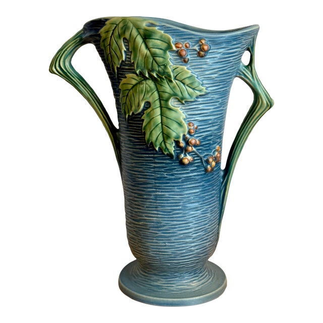 Roseville Pottery Two Handle Vase For Sale