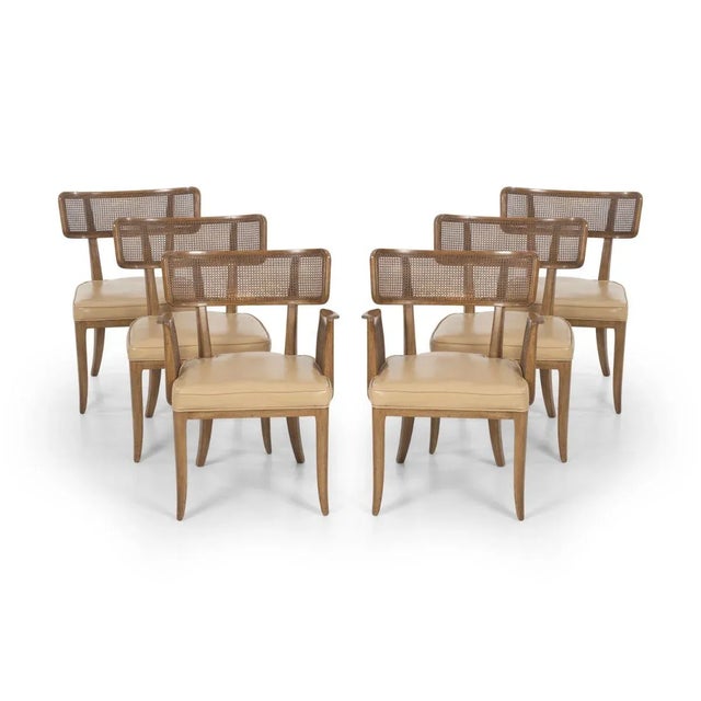 Edward Wormley for Dunbar Curved-Back Dining Chairs - Set of 6 For Sale - Image 13 of 13
