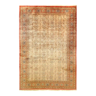 Pasargad DC Fine Hand Knotted Pure Silk Qum Rug For Sale