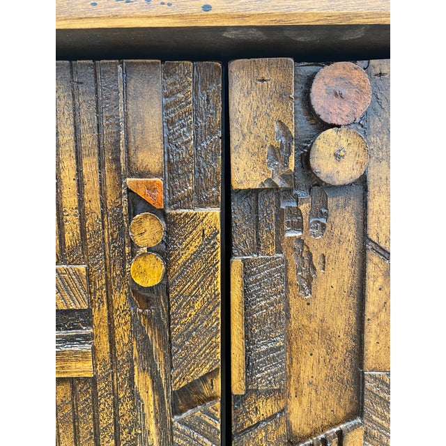 Paul Evans Style Lane Pueblo Mid Century Brutalist Nightstands, Pair For Sale - Image 12 of 17