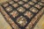 1980s Black Floral European Vintage Needlepoint Carpet 7'10'' X 9'6'' Flatweave Wool Rug For Sale - Image 4 of 9
