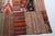 Mid 20th Century Mid 20th Century Authentic Turkish Kilim Patchwork Rug With Tribal & Geometric Designs -5' 7'' X 9' 10'' For Sale - Image 5 of 10