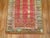 Art Deco Antique Zabihi Collection Angora Oushak Scroll Prayer Rug - 3'9" x 5'10" For Sale - Image 3 of 7