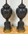 Metal Mid 20th Century Warren Kessler Wedgwood Style Black Basalt Neoclassical Urn Lamps - a Pair For Sale - Image 7 of 16