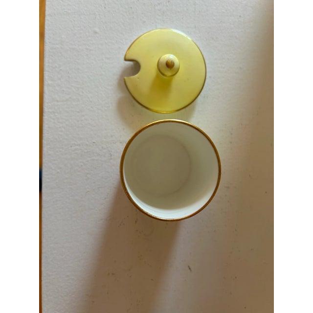 English Antique Hammersley Bone China Condiment Jar For Sale - Image 3 of 4