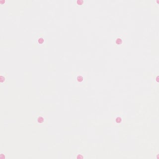 Sanderson Polka Wallpaper in Pink/Cream For Sale