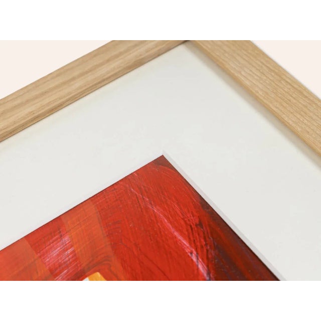 Good Mood, Acrylic on Paper, Framed For Sale - Image 9 of 11