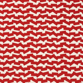 Sample - Schumacher X Studio Bon Jumble Ii Fabric in Red For Sale