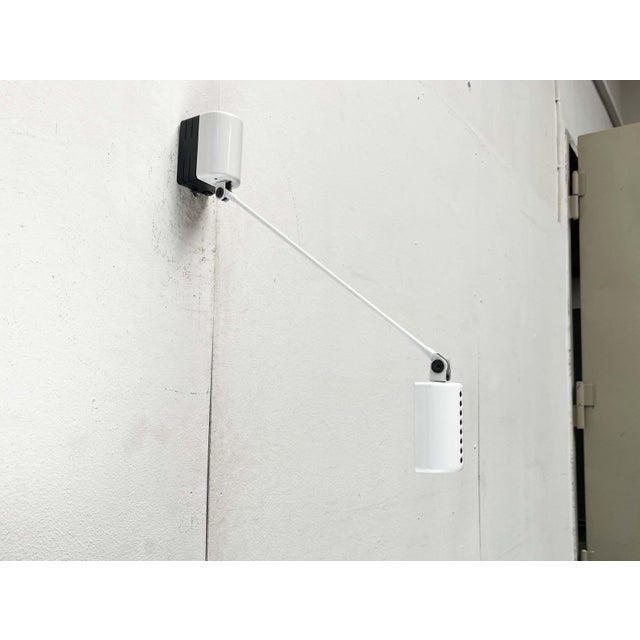 Vintage Italian White Daphinette Classic Wall Lamp by Tommaso Cimini for Lumina, 1980s For Sale - Image 12 of 18