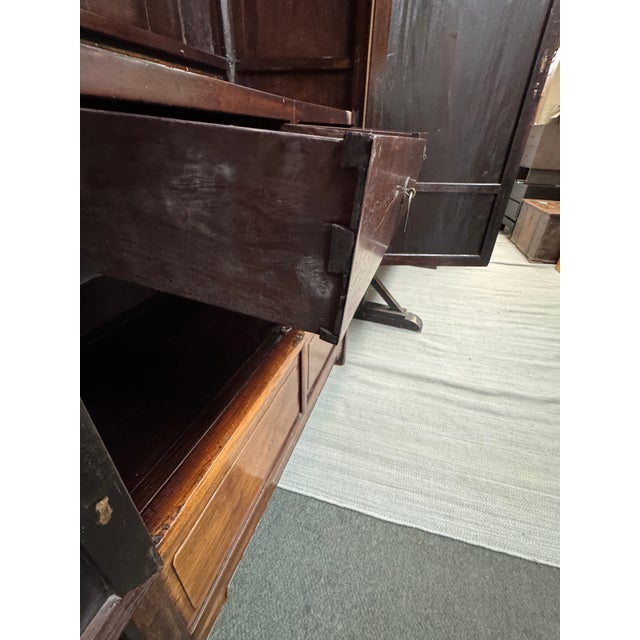 Brown Vintage Chinese Compound Cabinet For Sale - Image 8 of 12