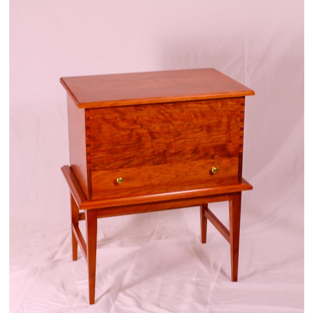 Not Yet Made - Made To Order Shaker Cherry Chest on Stand For Sale - Image 5 of 6