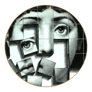 Piero Fornasetti Rosenthal Porcelain Plate, Temi E Variazioni, Motiv 33, With Original Box For Sale