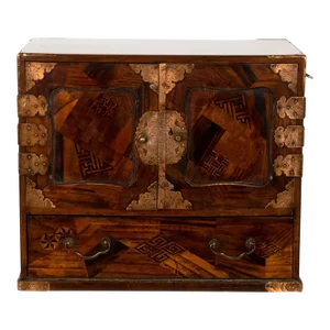 Early 20th Century Japanese Tansu Table Cabinet