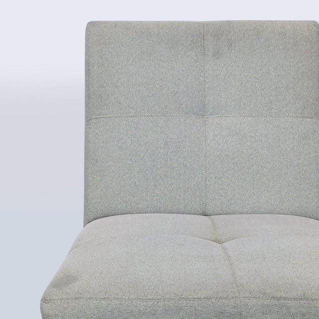 Crate & Barrel Low Back Dining Chair With Button Tufting For Sale In San Francisco - Image 6 of 9