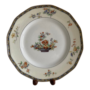 Early 20th Century Theordore Haviland Limoges France "Montreux" Pattern Porcelain Dinner Plate