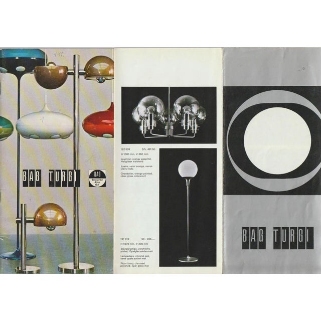 Grand Chandelier attributed to Bag Turgi with 5 Large Spheres, Switzerland, 1960s For Sale - Image 9 of 10