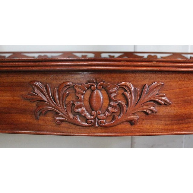 Napoleon III Mahogany Serving Shelving Console, 1850s For Sale - Image 18 of 18