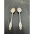 Pair of antique Simpson, Hall, Miller & Co. sterling silver teaspoons in the elegant Jewel pattern, originally patented in...