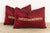 Traditional Rasa Red Pair of Zardozi Pillows For Sale - Image 3 of 8