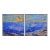 "Azure Canyon and River Bend" Landscape Diptych Oil Painting by Expressionist George Brinner - Set of 2 For Sale