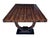 1980s Grand Macassar Ebony Veneer Dining Table With Pedestal Base For Sale In Los Angeles - Image 6 of 9
