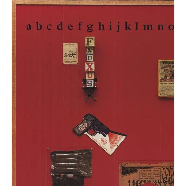 Contemporary 1993 Emmett Williams 'George Maciunas from the Series Twelve Portraits' Red,Black Offset Lithograph For Sale - Image 3 of 4