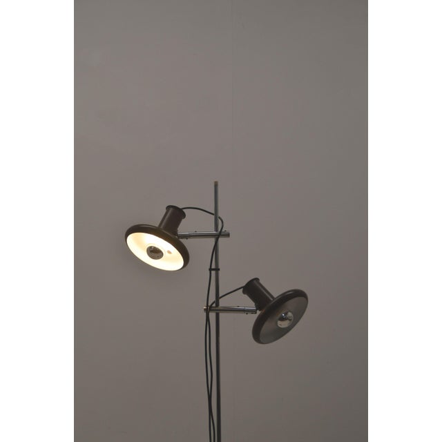 Metal Danish Optima 4 Floor Lamp by Hans Due for Fog & Mørup, 1972 For Sale - Image 7 of 11