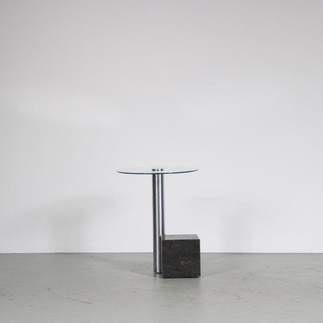 An eye-catching side table, model HK-2, designed by Hank Kwint and manufactured by Metaform in the Netherlands around...