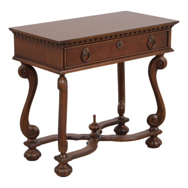 Hickory Chair Continental Mahogany Console Library Table For Sale