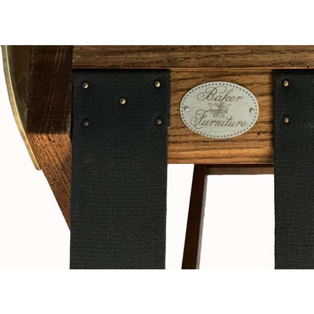 Tray Table Bar Baker “The Party Butler” With Extensions Foldable Light Natural Oak Wood Entertaining Small Spaces For Sale - Image 10 of 11