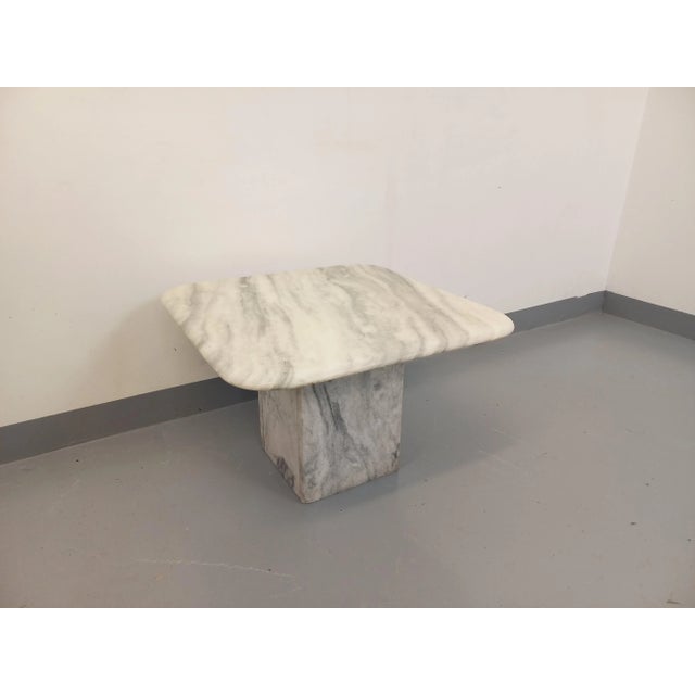 Vintage White Marble Coffee Table, 1970s For Sale - Image 13 of 13