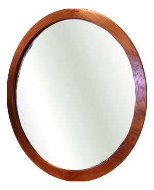 Vintage Danish 280 Round Mirror in Teak by Aksel Kjersgaard for Aksel Kjersgaard, 1960s