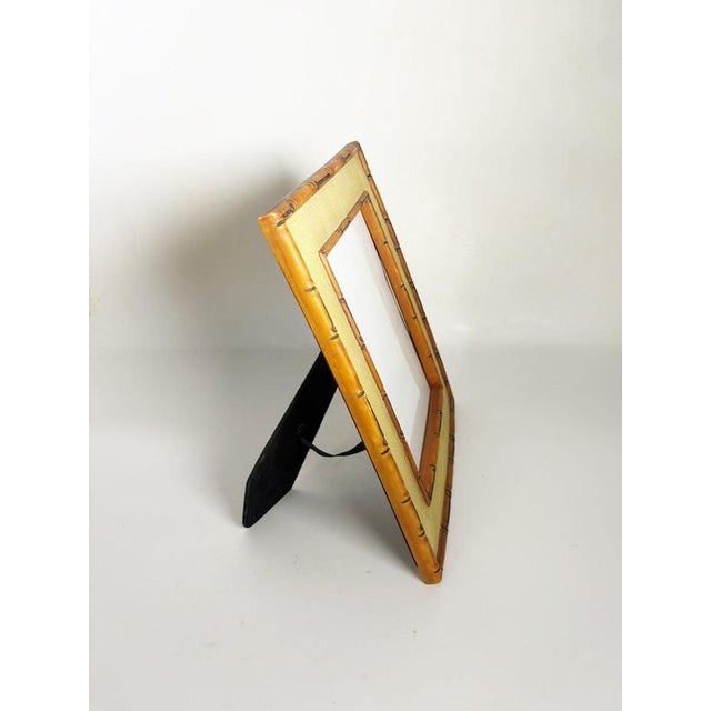 Fabric and Wooden Photo Frame, France, 1940s For Sale - Image 4 of 10
