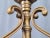 1990s 23.5" Castilian Imports Solid Brass Scroll & Glass Hurricane Candle Holder For Sale - Image 10 of 15