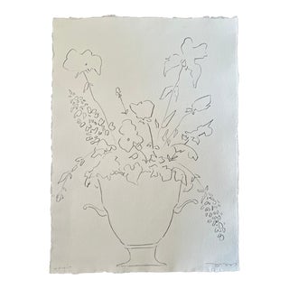 Line Drawing “Le Bouquet” by Josh Young For Sale