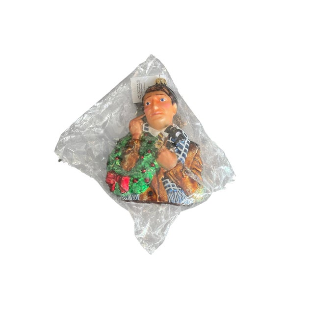 1990s Rare Vintage Christopher Radko “It’s a Wonderful Life” George Bailey Christmas Ornament 1997 Afi 30th Anniversary Edition For Sale - Image 5 of 9