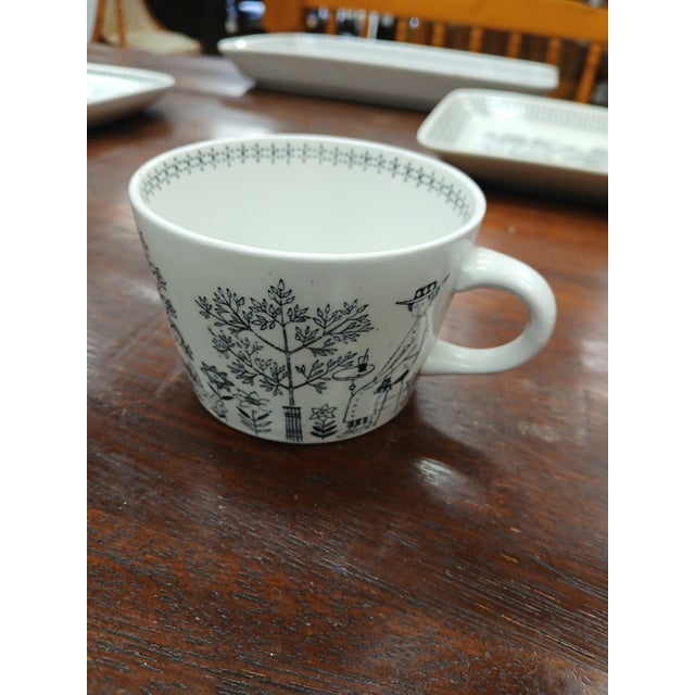 1940s Rare Arabia of Finland Dish Set - 18 Pieces For Sale In New York - Image 6 of 7