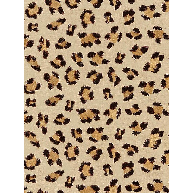 Scalamandre Broderie Leopard, Chocolate on Sand Fabric Chairish