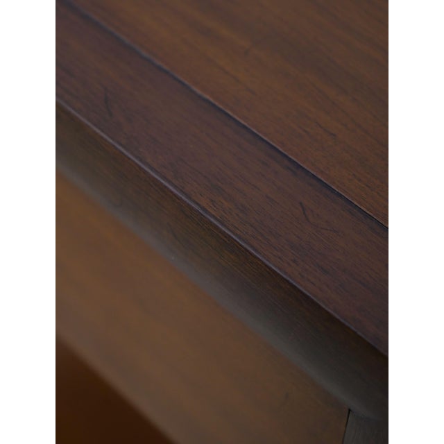 1950s Pair John Stuart Mid Century Modern Walnut Nightstands For Sale - Image 16 of 18