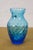 Blue Vintage 4pc Blue Art Glass Decanter Pitcher Vase Votive Holder Mary Gregory For Sale - Image 8 of 18