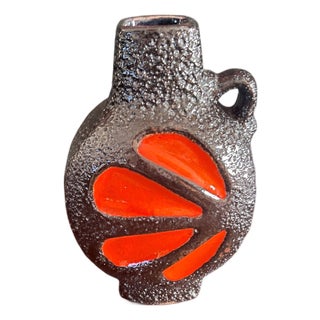 Mid-Century Fat Lava Vase by ES Emons & Söhne Keramik from Rheinbach, Germany, 1970s For Sale