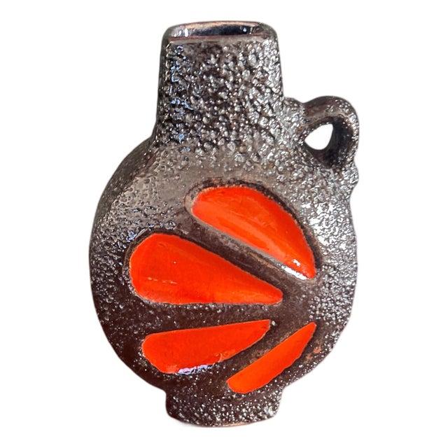 Mid-Century Fat Lava Vase by ES Emons & Söhne Keramik from Rheinbach, Germany, 1970s For Sale