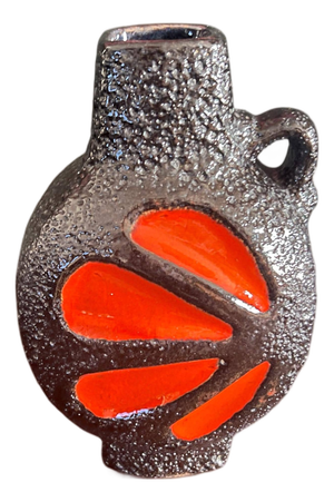 Mid-Century Fat Lava Vase by ES Emons & Söhne Keramik from Rheinbach, Germany, 1970s