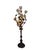 An elegant floor lamp, Italian-made in the 1960s, with a sculptural structure inspired by a rose bush. The turned wooden...