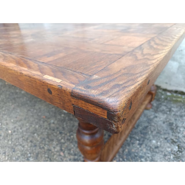 Antique Oak Farmhouse Table, 1890s For Sale - Image 12 of 18