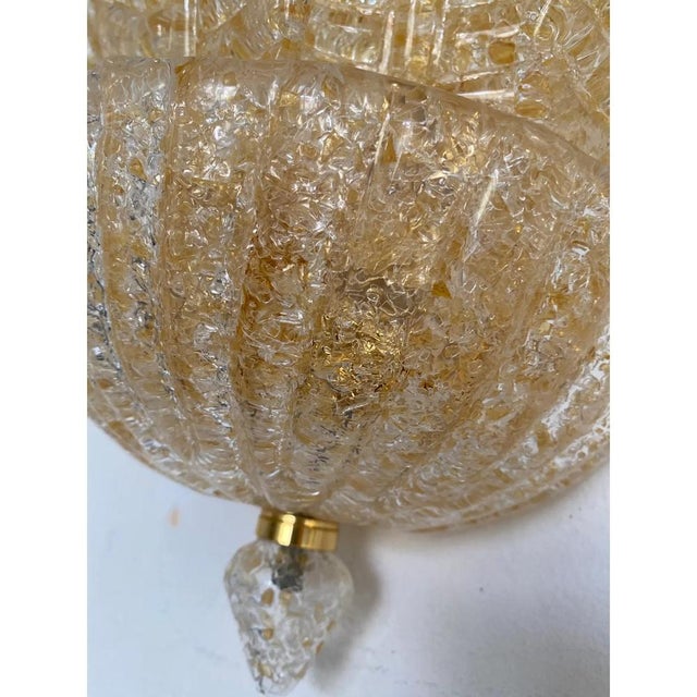 Gold Murano Glass Sconces by Simoeng, Set of 2 For Sale - Image 8 of 11