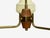 Swedish Modern, Pendant Light, Brass Teak, Textured Glass, Sweden, 1950s For Sale - Image 9 of 9