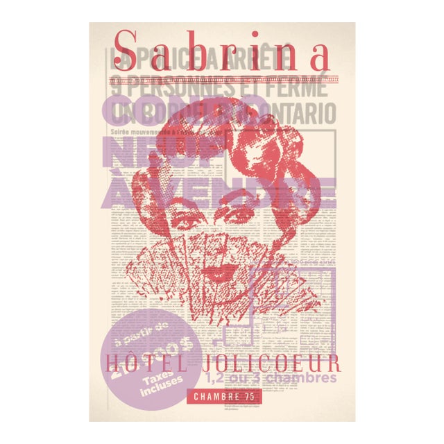 2000's Contemporary Poster - Sabrina Hotel Jolicoeur by Slep For Sale